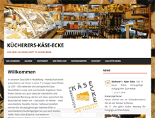 Tablet Screenshot of kuecherers-kaese-ecke.de